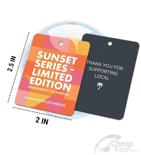 2x2 5 Vertical Product Tags Custom Merchandise Tags