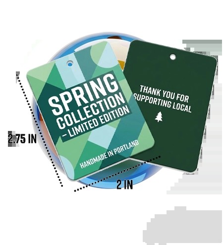 2x2 75 Custom Printed Product Tags Fast Turnaround