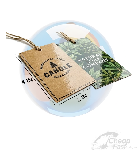 2x4 Large Custom Product Tags Apparel Branding