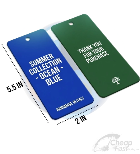 2x5 5 Custom Printed Tags Boutique Branding