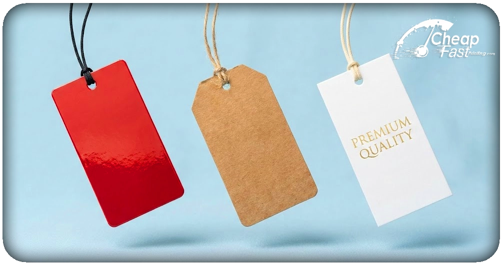 Finishes: gloss, kraft, and matte options for product tags