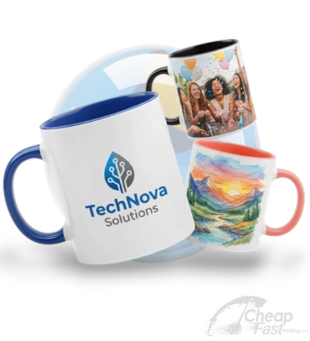 Custom mug printing preview