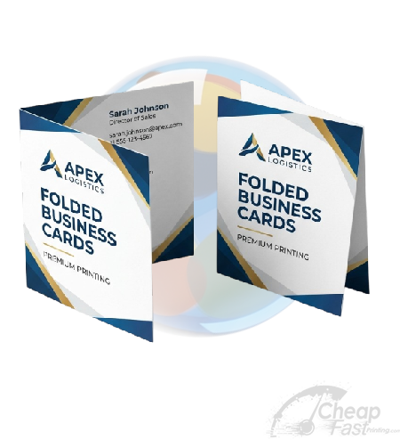 Business Cards Folded Printing