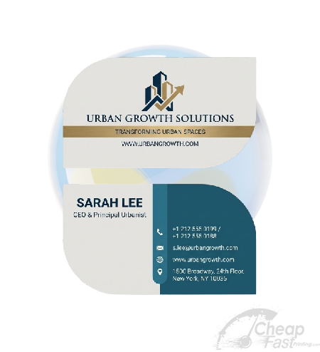 Business Cards Leaf Shape Printing