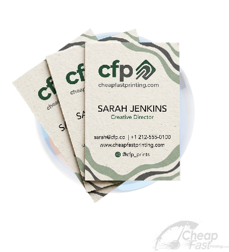 Business Cards Natural Textured Printing