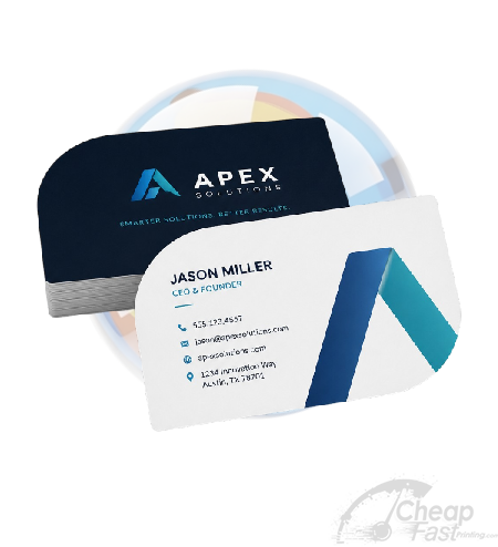 Business Cards Wink Shape Printing