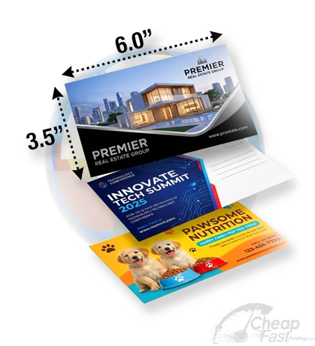 3 5x6 Sleek Compact Promotional Mailers
