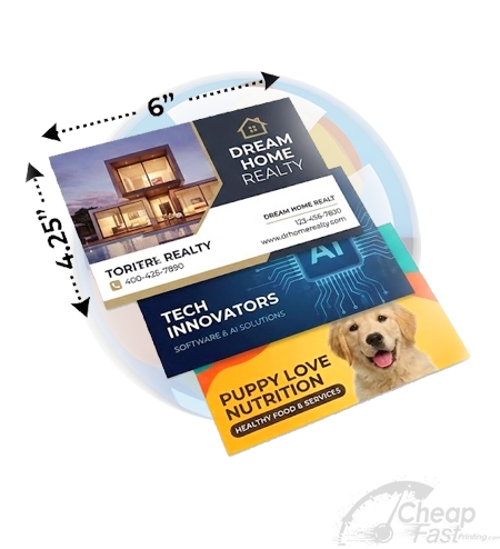 4 25x6 Roomy Standard Promotional Postcards