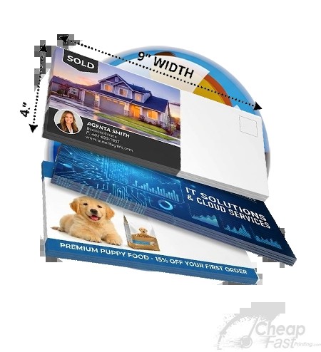 4x9 Tall Panoramic Rack Cards For Menus