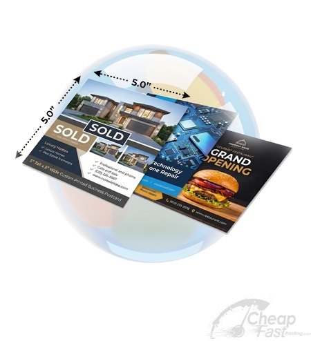 5x5 Perfect Square Invitation Sized Cards