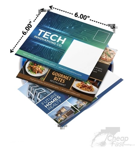 6x6 Large Square Attention Grabbing Mailers