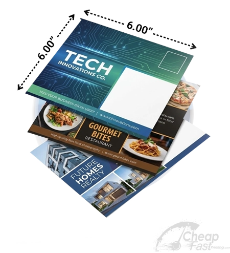 6x6 Large Square Attention Grabbing Mailers