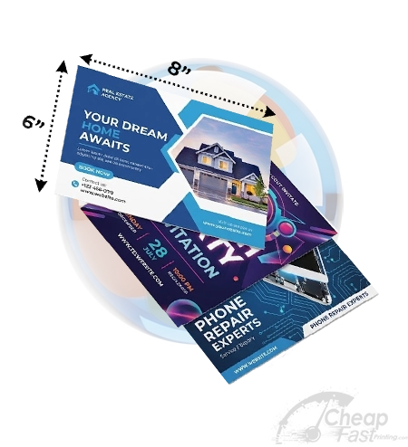 6x8 Oversized Greeting Card Style Postcards