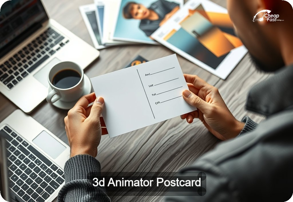 3d Animator Postcard Sample 07 · 4" x 6" design sample