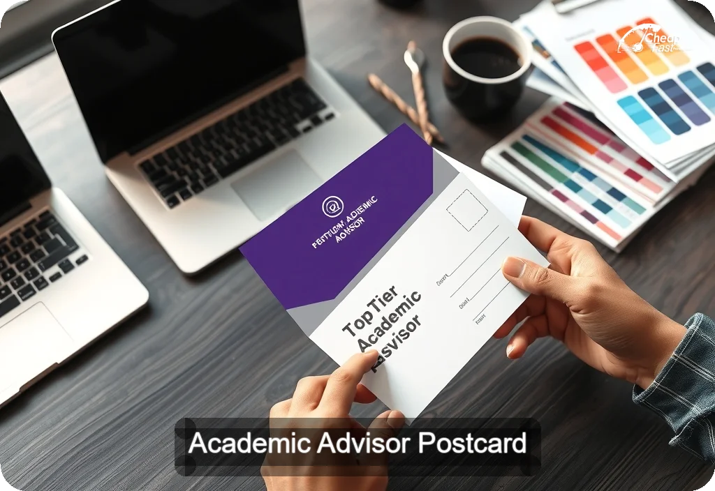 Academic Advisor Postcard Sample 06 · 4" x 6" design sample