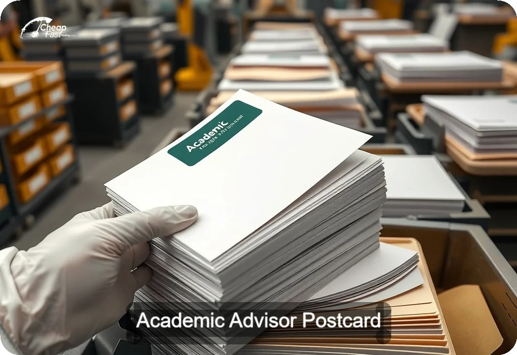 Academic Advisor Postcard Sample 09 · 6" x 11" design sample