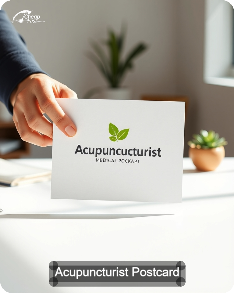 Acupuncturist Postcard Sample 01 · 4.25" x 5.5" design sample