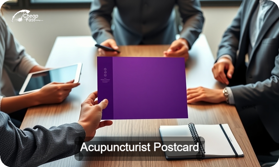 Acupuncturist Postcard Sample 02 · 4" x 9" design sample