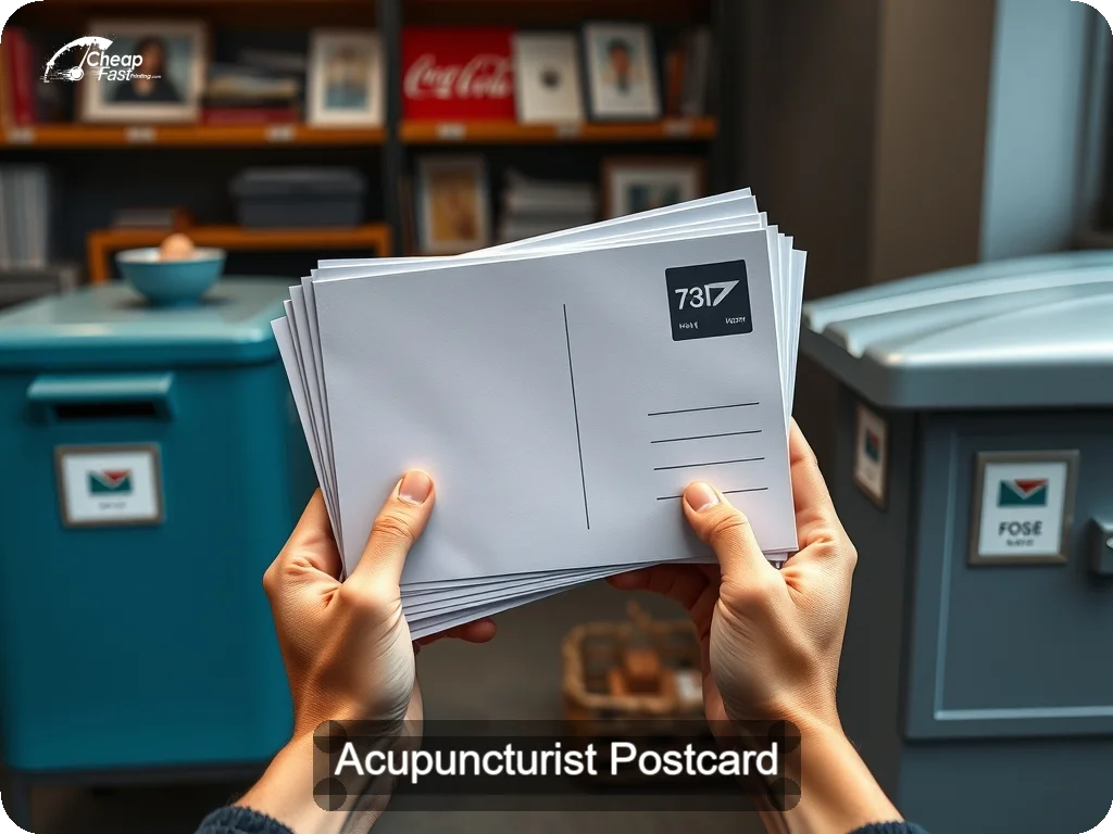 Acupuncturist Postcard Sample 04 · 6.5" x 9" design sample