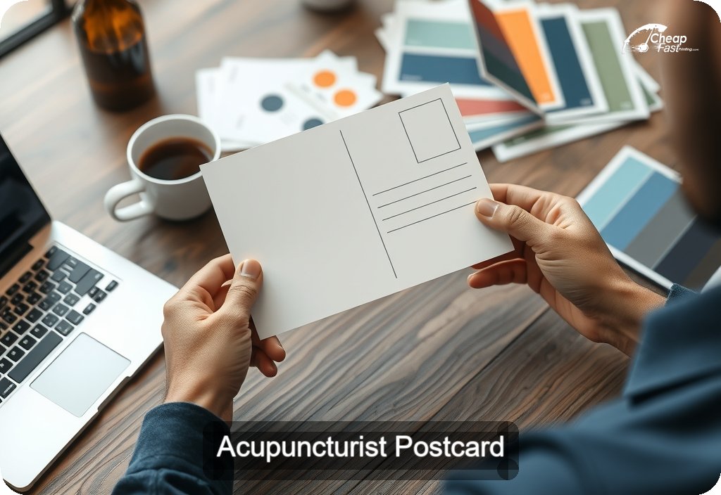 Acupuncturist Postcard Sample 06 · 4" x 6" design sample
