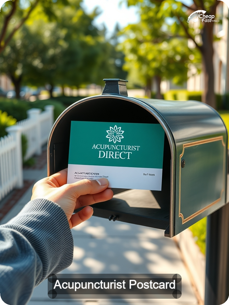 Acupuncturist Postcard Sample 07 · 5" x 7" design sample