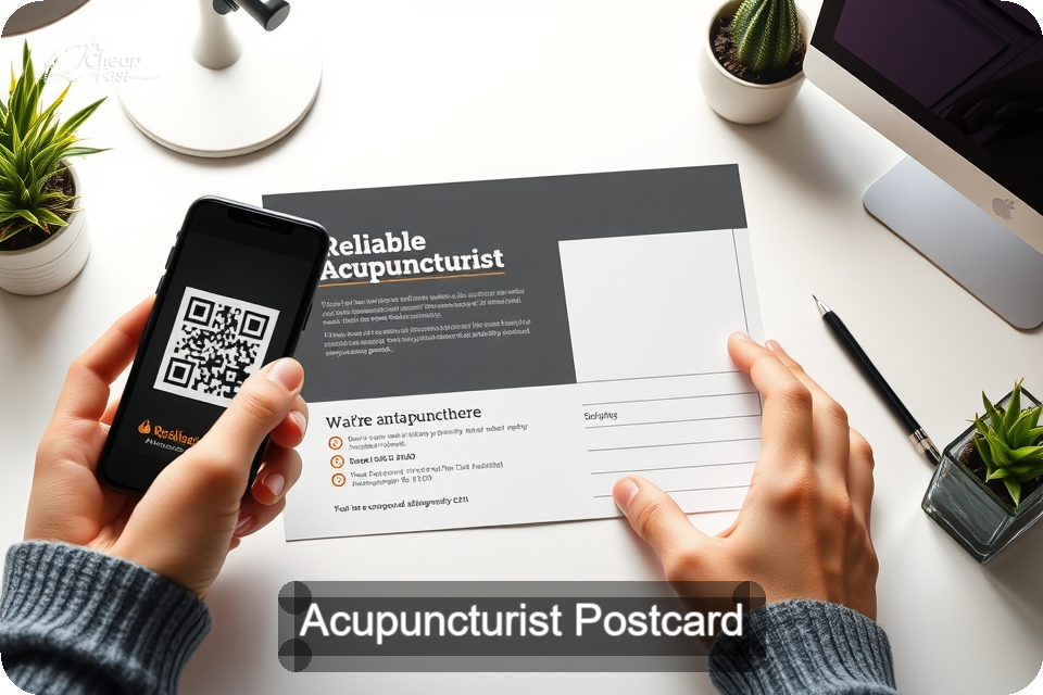 Acupuncturist Postcard Sample 08 · 6" x 9" design sample