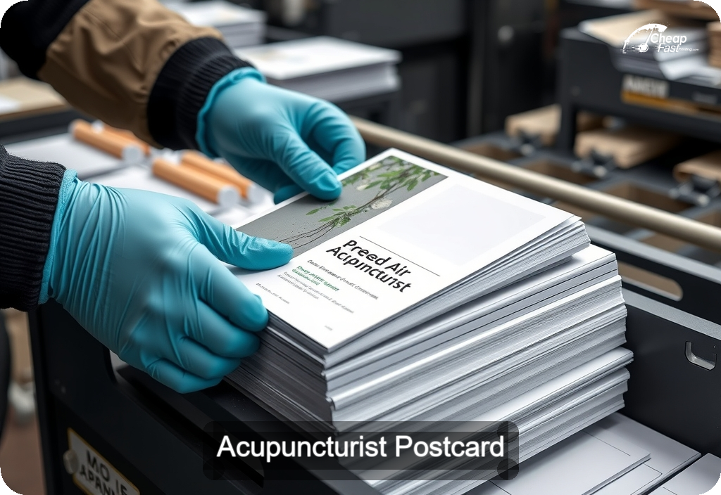 Acupuncturist Postcard Sample 09 · 6" x 11" design sample