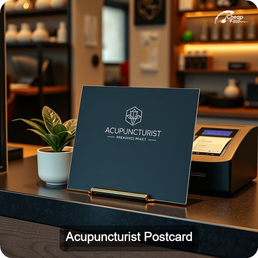Acupuncturist Postcard Sample 10 · 5" x 5" design sample