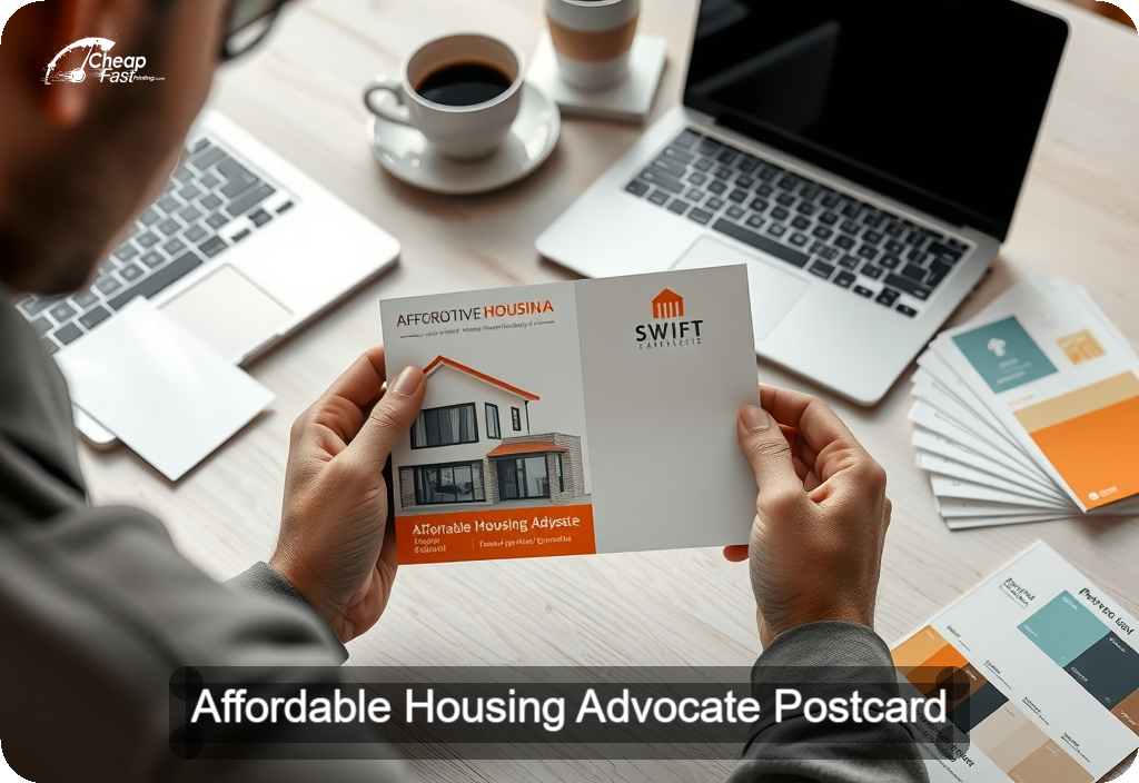 Affordable Housing Advocate Postcard Sample 05 · 4" x 6" design sample
