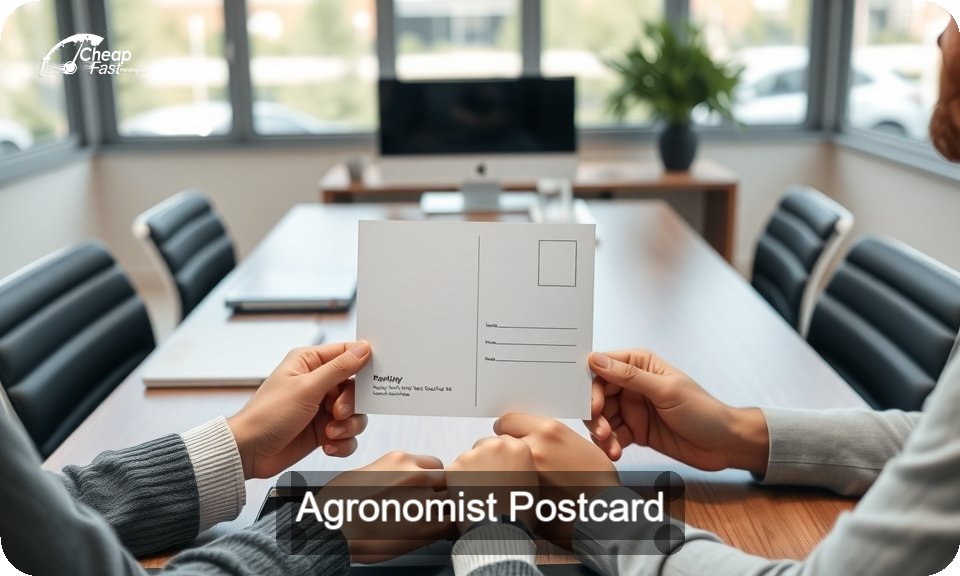 Agronomist Postcard Sample 02 · 4" x 9" design sample