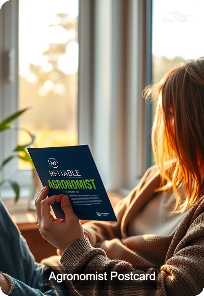 Agronomist Postcard Sample 03 · 4.5" x 6.5" design sample