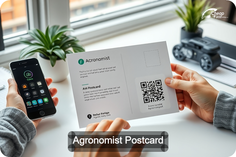 Agronomist Postcard Sample 08 · 6" x 9" design sample