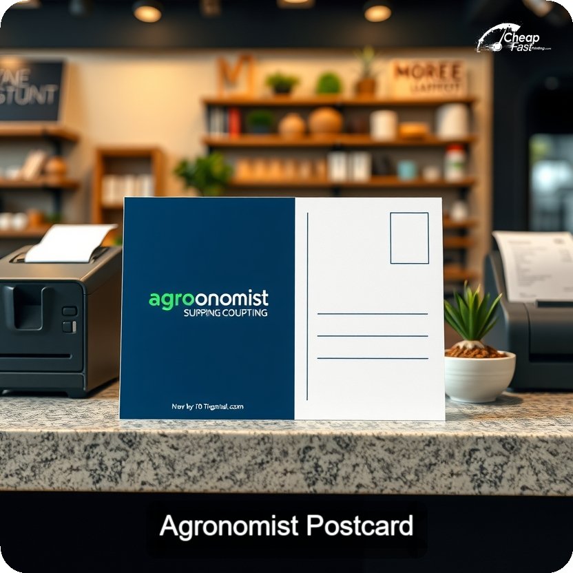Agronomist Postcard Sample 10 · 5" x 5" design sample