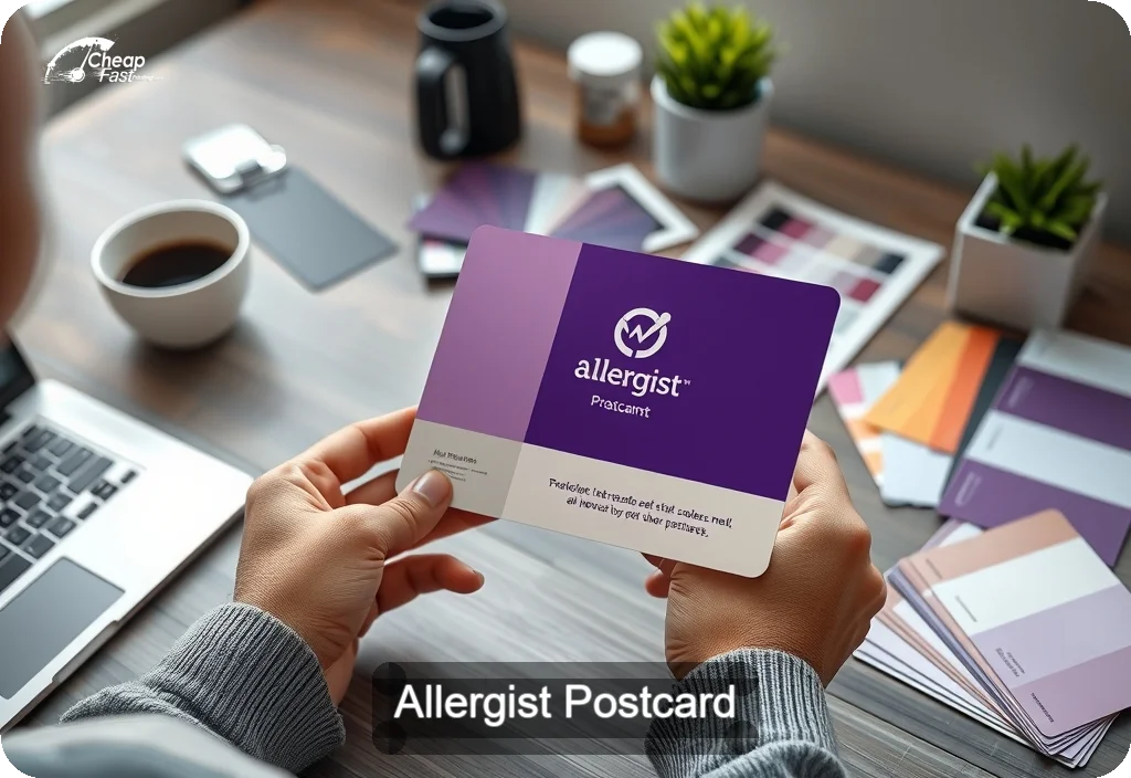 Allergist Postcard Sample 02 · 4" x 6" design sample