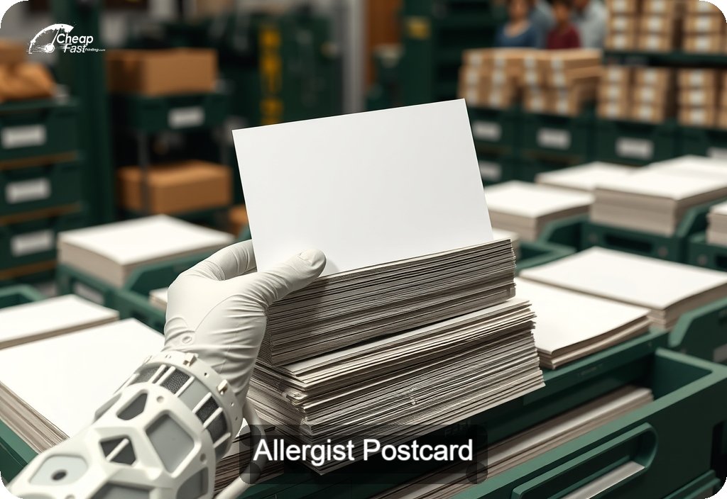 Allergist Postcard Sample 05 · 6" x 11" design sample