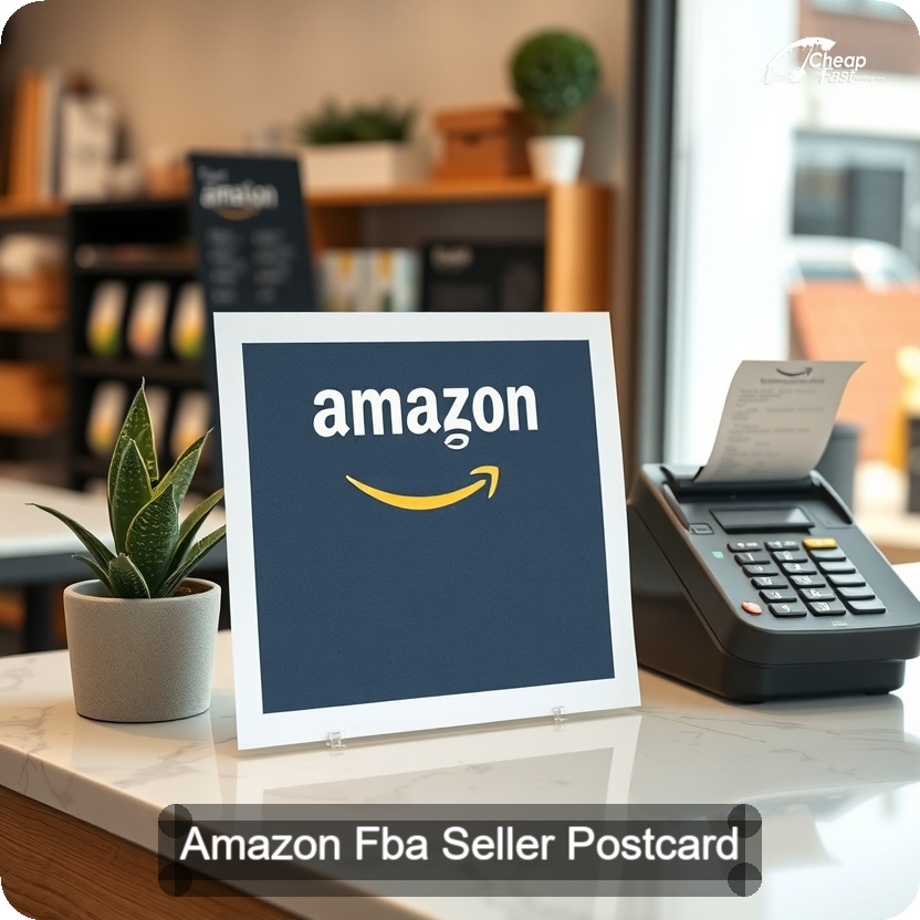Amazon Fba Seller Postcard Sample 04 · 5" x 5" design sample