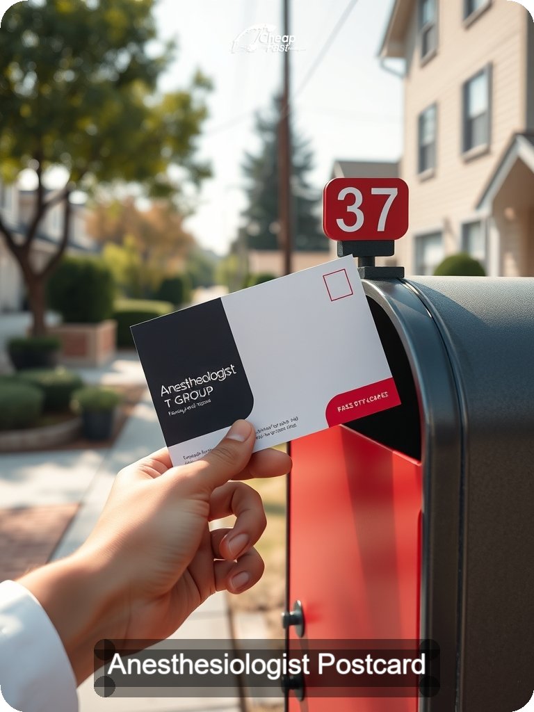 Anesthesiologist Postcard Sample 01 · 5" x 7" design sample