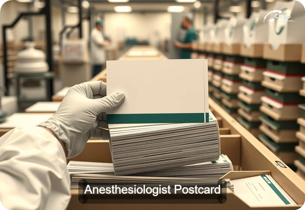 Anesthesiologist Postcard Sample 03 · 6" x 11" design sample