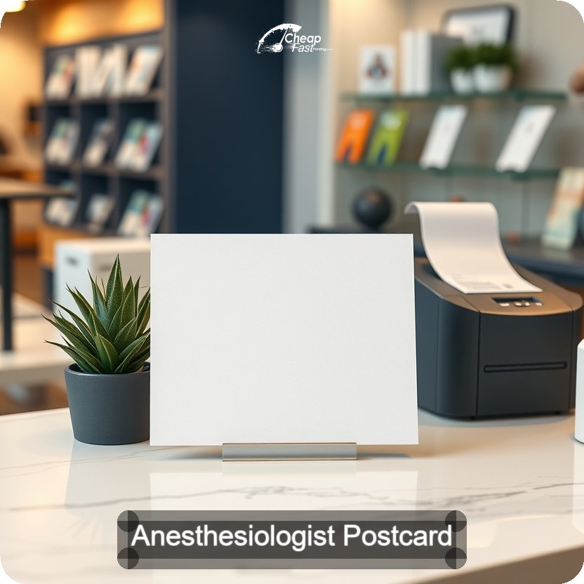 Anesthesiologist Postcard Sample 04 · 5" x 5" design sample
