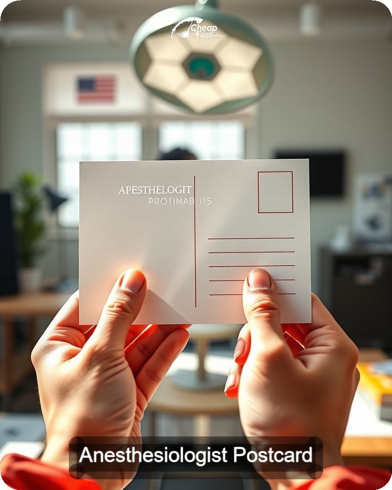 Anesthesiologist Postcard Sample 05 · 4.25" x 5.5" design sample