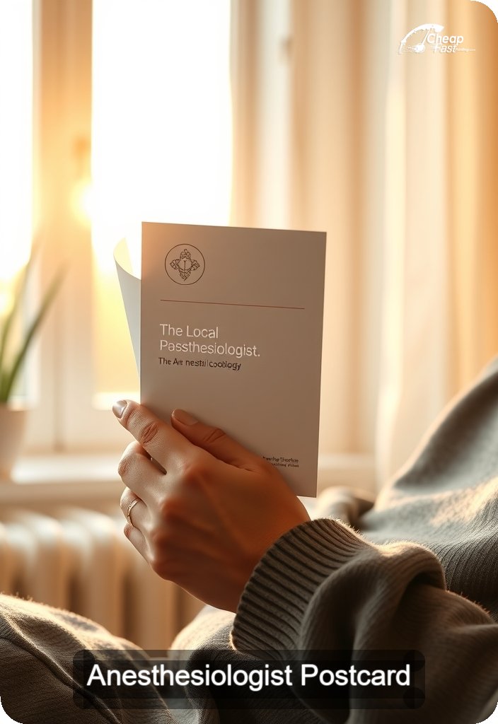 Anesthesiologist Postcard Sample 07 · 4.5" x 6.5" design sample