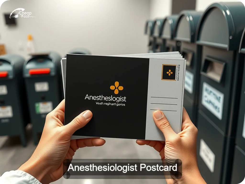 Anesthesiologist Postcard Sample 08 · 6.5" x 9" design sample