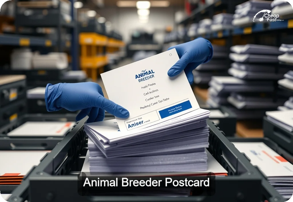 Animal Breeder Postcard Sample 05 · 6" x 11" design sample