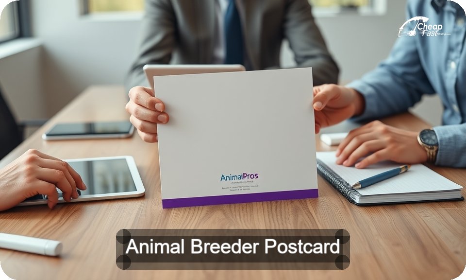 Animal Breeder Postcard Sample 08 · 4" x 9" design sample