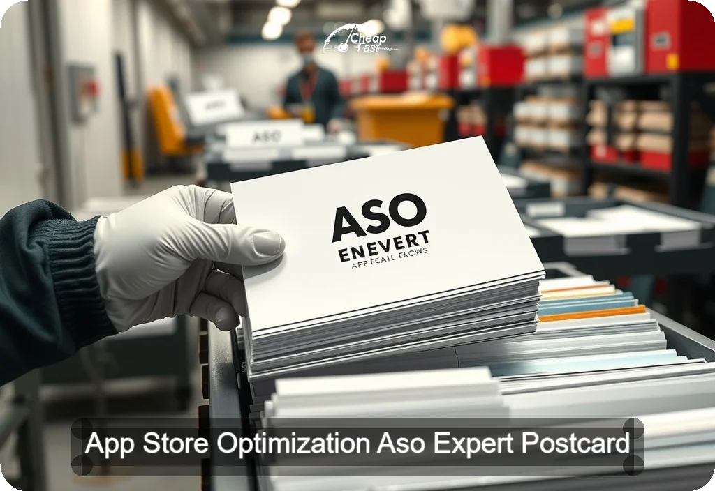 App Store Optimization Aso Expert Postcard Sample 10 · 6" x 11" design sample