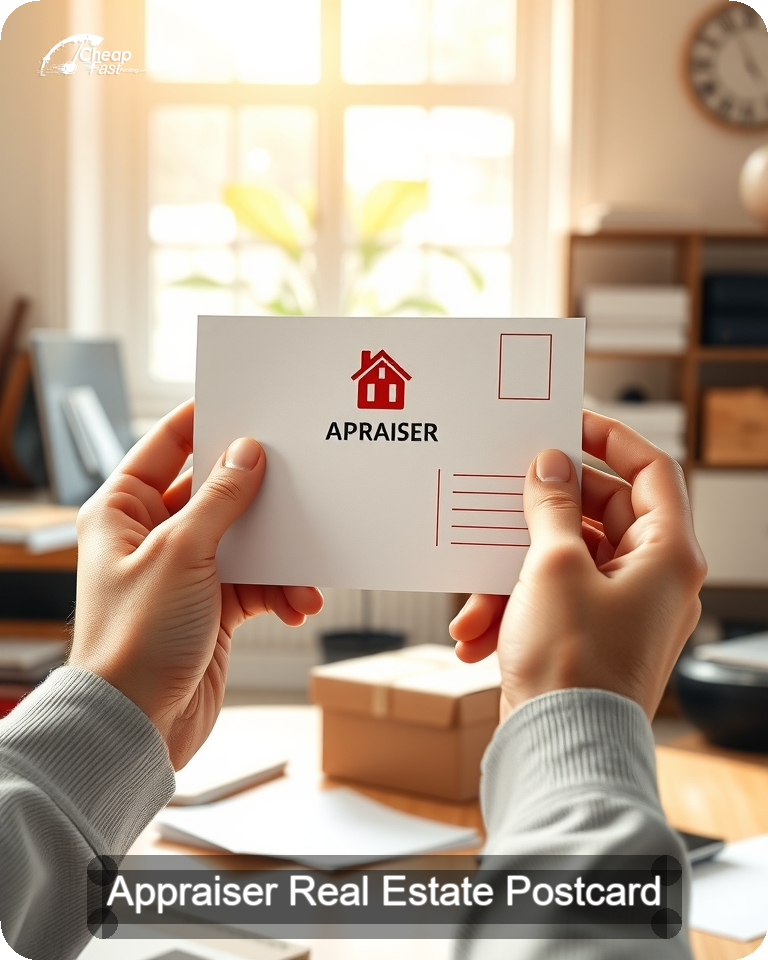 Appraiser Real Estate Postcard Sample 03 · 4.25" x 5.5" design sample