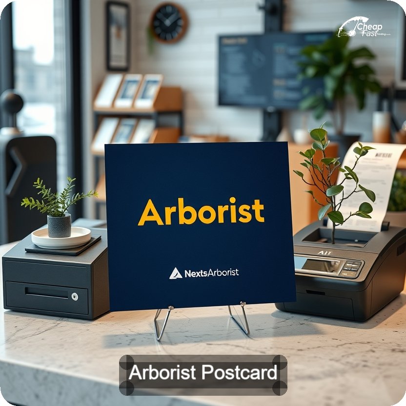 Arborist Postcard Sample 10 · 5" x 5" design sample