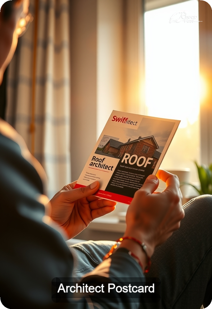 Architect Postcard Sample 04 · 4.5" x 6.5" design sample