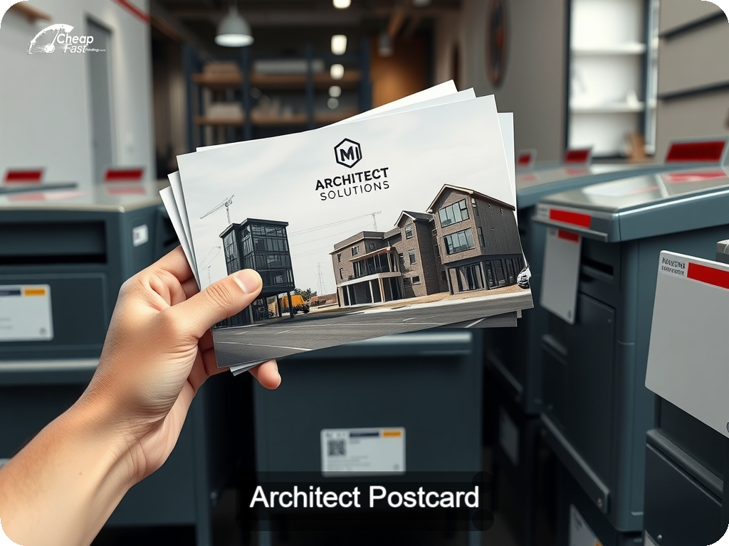 Architect Postcard Sample 05 · 6.5" x 9" design sample