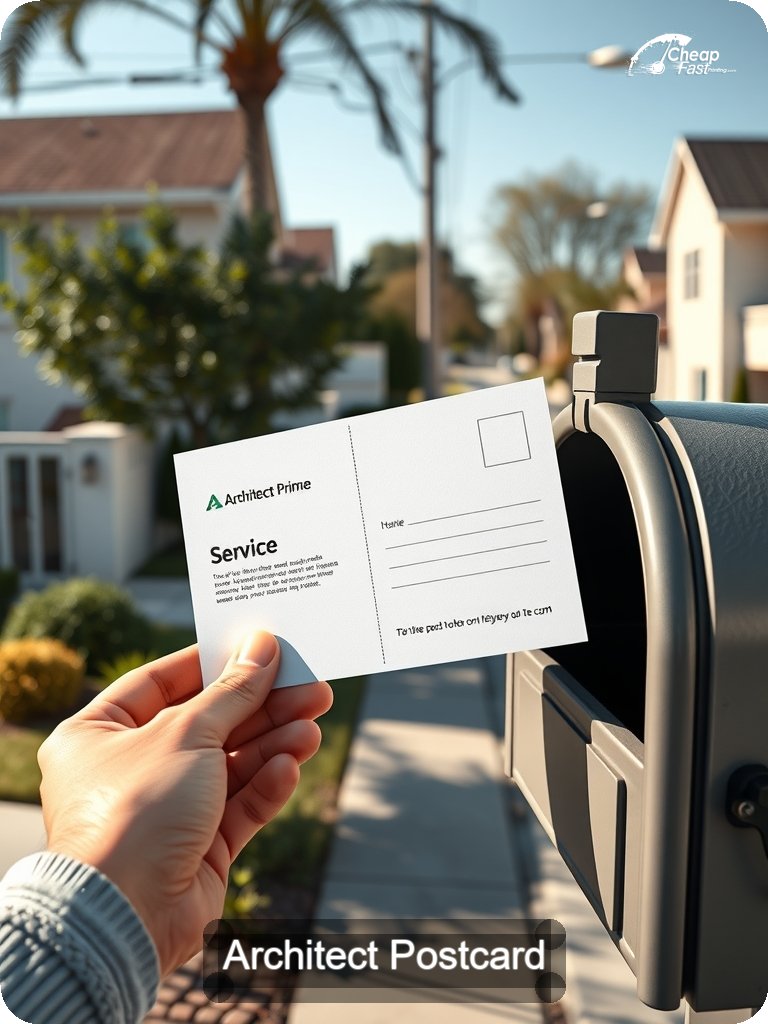 Architect Postcard Sample 08 · 5" x 7" design sample